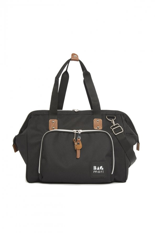 Bagmori Siyah Askılı Anne Bebek Bakım Çantası