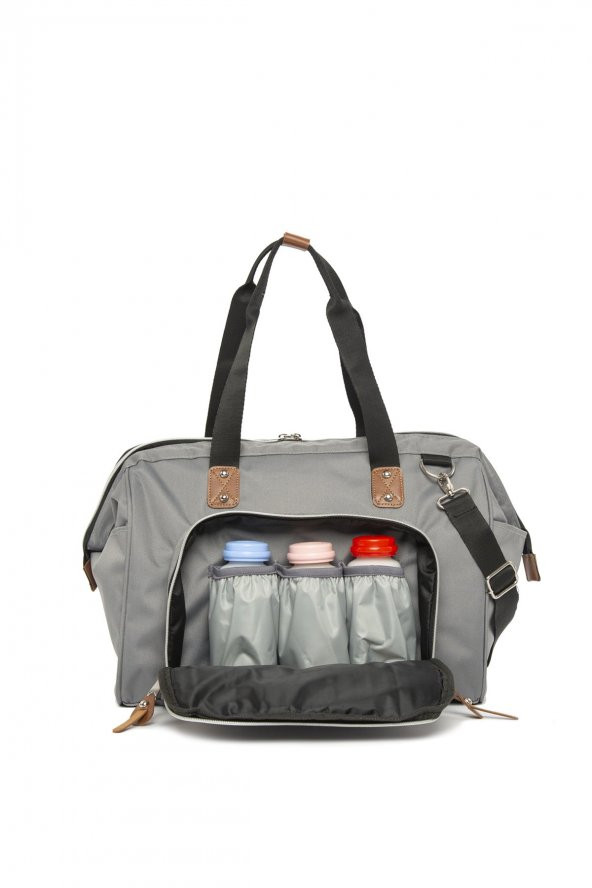Bagmori Gri Askılı Anne Bebek Bakım Çantası - 2