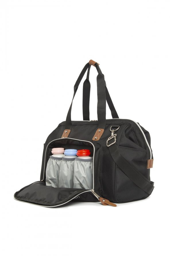 Bagmori Siyah Askılı Anne Bebek Bakım Çantası - 3