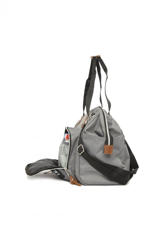 Bagmori Gri Askılı Anne Bebek Bakım Çantası - 4