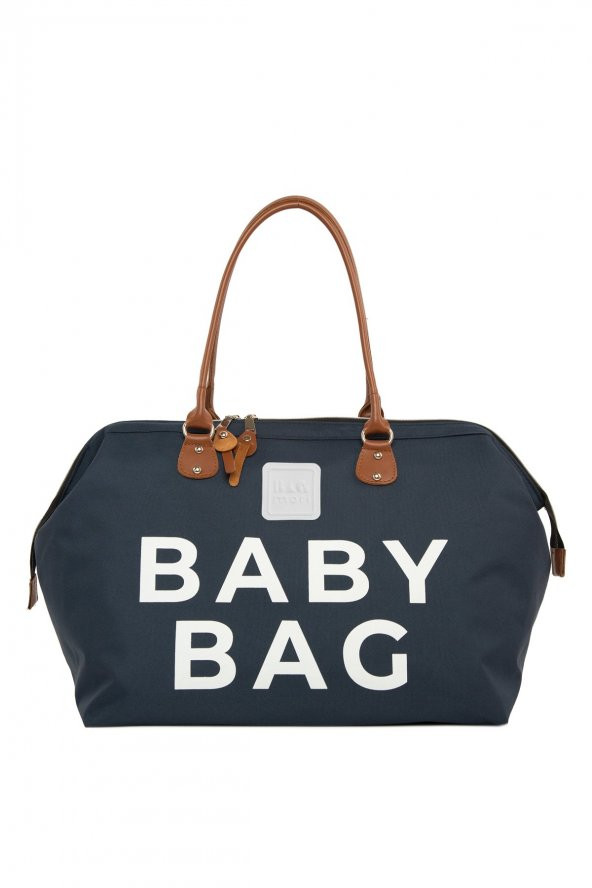 Bagmori Lacivert Baby Bag Baskılı Bebek Bakım Çantası