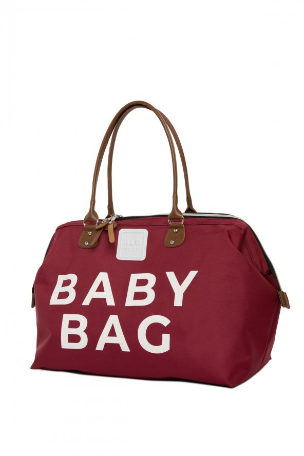 Bagmori Bordo Baby Bag Baskılı Bebek Bakım Çantası - 2