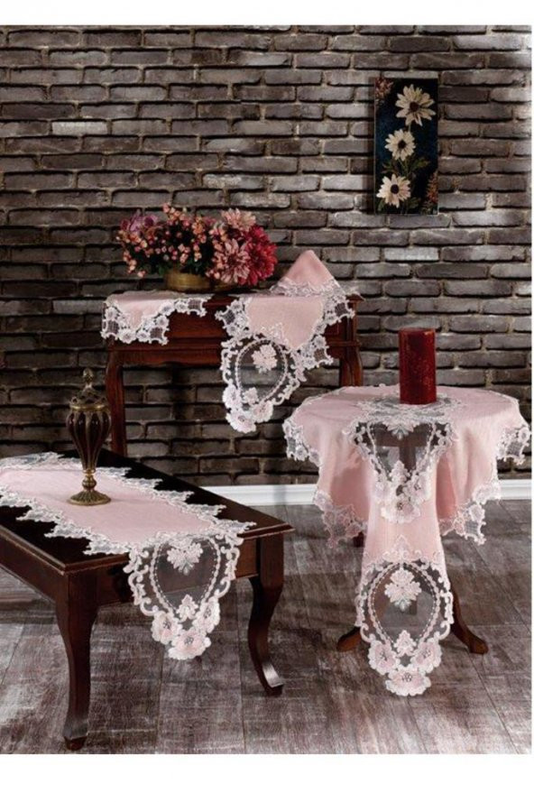 Rana Keten Salon Takımı 5 Parça Bej - 5