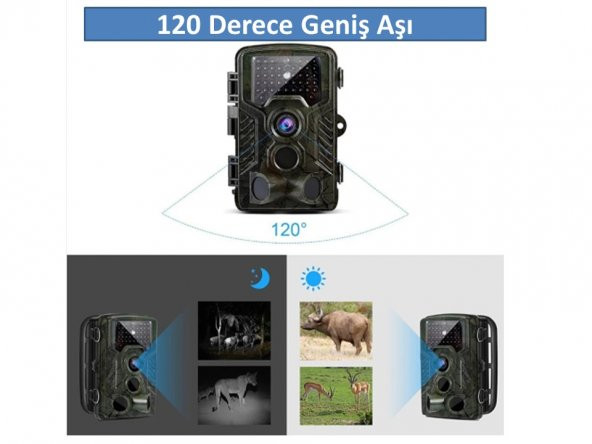 Fotokapan PIR Sensörlü Kamuflaj Kamera - 5