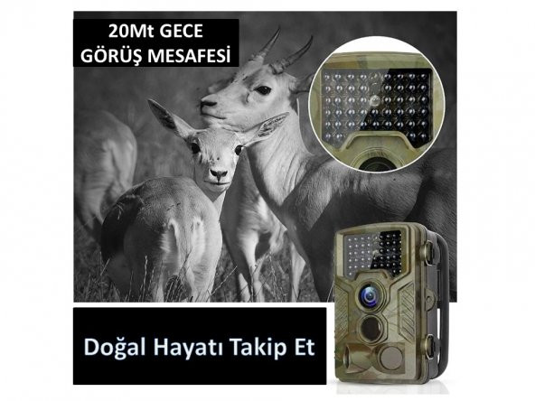 Fotokapan PIR Sensörlü Kamuflaj Kamera - 6