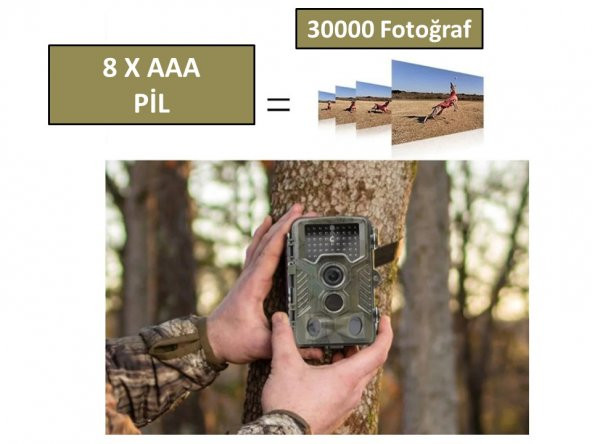 Fotokapan PIR Sensörlü Kamuflaj Kamera - 7