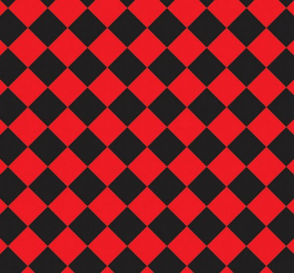 New Selection 331-3 Siyah Kırmızı Baklava Desen Duvar Kağıdı