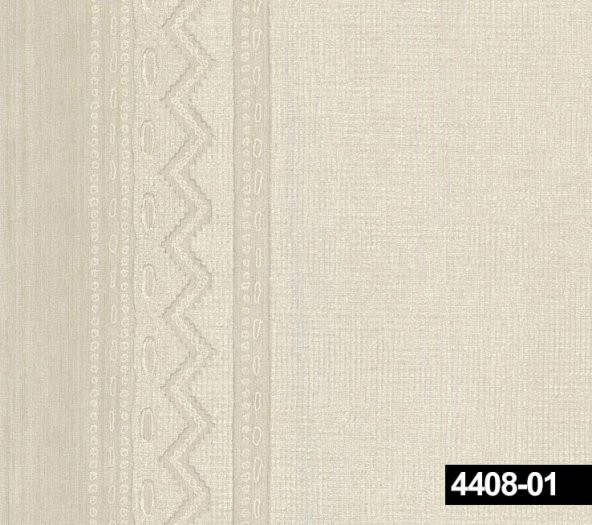 Crown 4408-01 Zigzag Çizgili Duvar Kağıdı