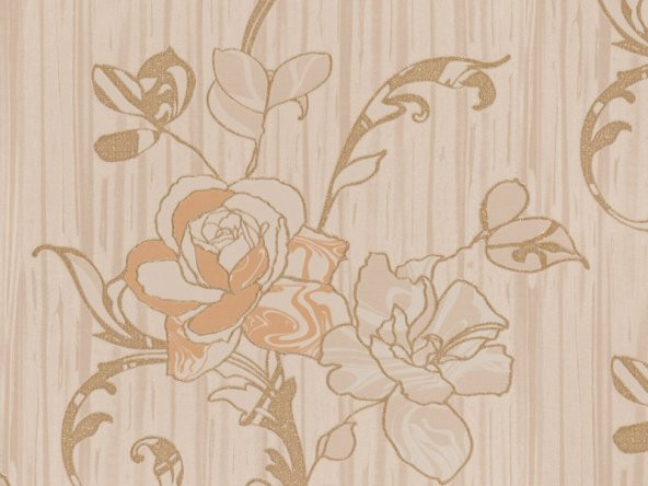 Glamour M3147 Vinil Çiçek Motifli Duvar Kağıdı
