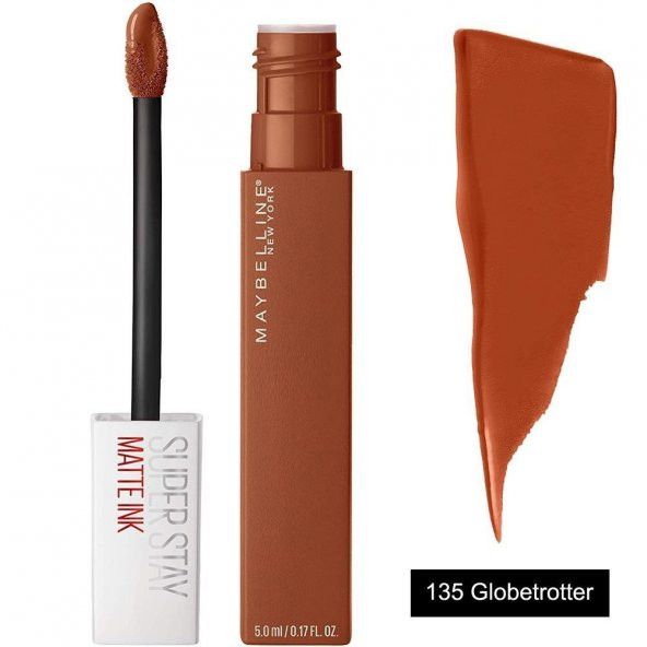 Maybellıne Super Stay Matte Ink Kalıcı Likit Mat Ruj 135 Globe Trotter