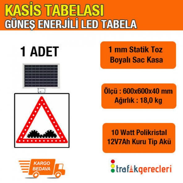 DİKKAT KASİS LEVHASI 600x600mm LED (1 ADET)