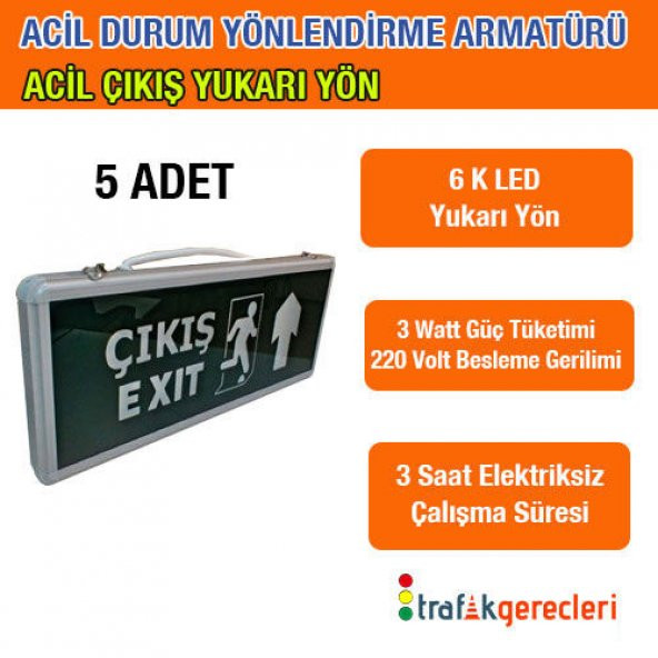 ACİL DURUM YÖNLENDİRME ARMATÜRÜ- SAĞ-SOL YÖN (5 ADET) - 1