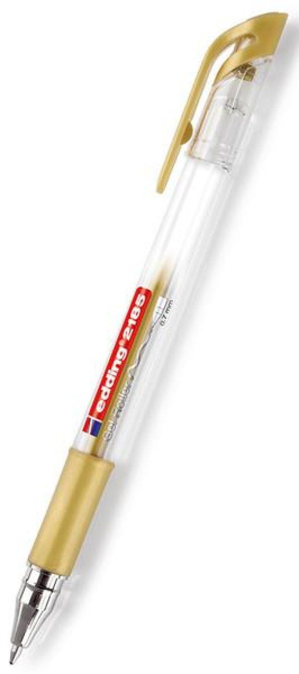 Edding Altın Sarısı Davetiye Kalemi - Siyah Defter Kalemi Gel 0.7