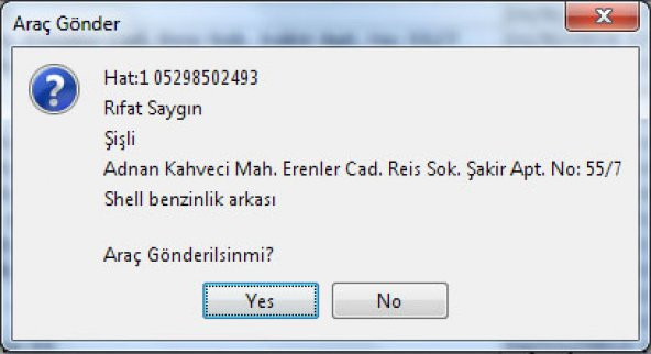 Pyro Taksi Durağı Yazılımı Programı & Caller ID - 5