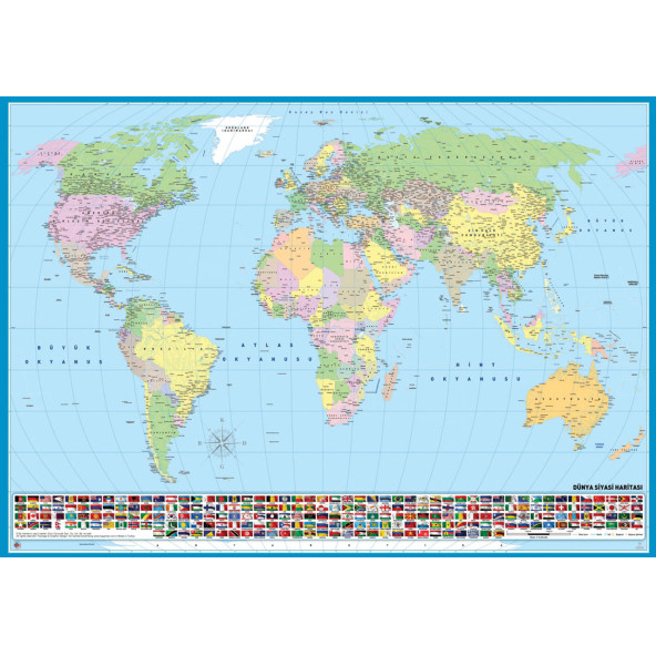 Dünya Siyasi Haritası 200 Parça Puzzle