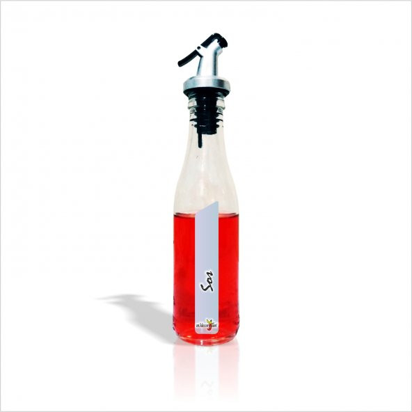 Restaurant Cafe Bar Malzemeleri Basma Mandallı Kapak Tapalı Cam Şişeli Aparatlı Zeytinyağlık Sosluk