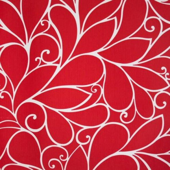 Design Time 1415 Kırmızı Çiçekli Duvar Kağıdı