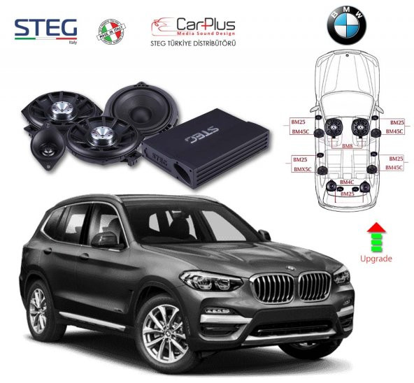 BMW X3 Serisi STEG Italy Sound System FULL PAKET