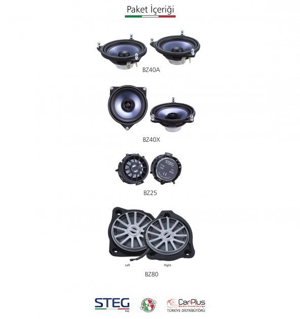 Mercedes Benz S Serisi STEG İtaly Hoparlör Kiti - 2