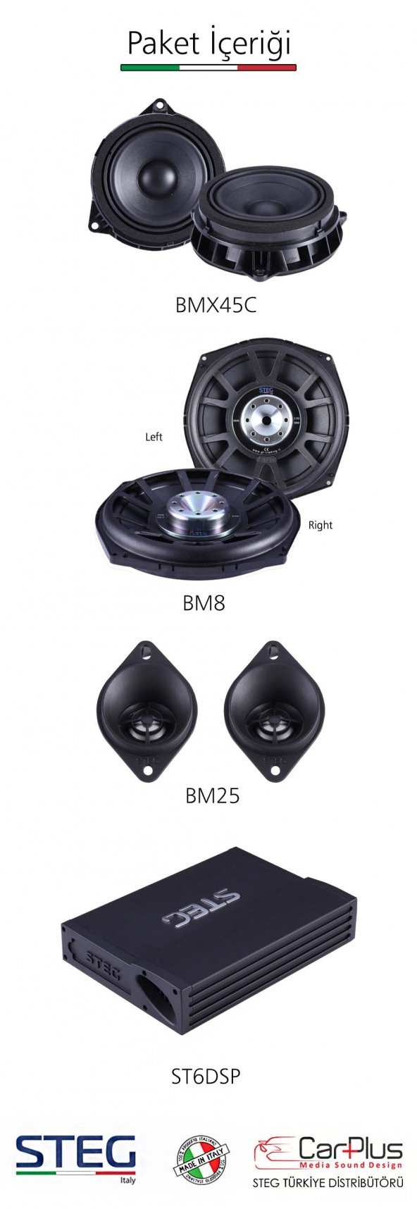 BMW X5 Serisi STEG Italy Sound System FULL PAKET - 2