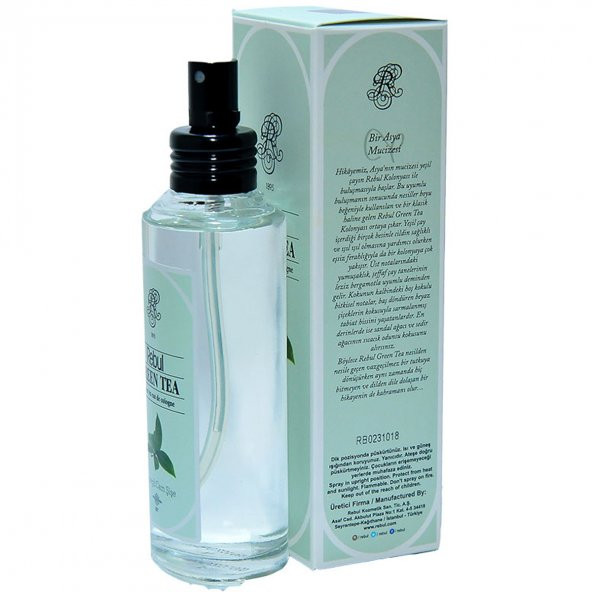 Rebul Yeşil Çay Kolonyası 80 Derece Cam Şişe Sprey Green Tea 100 ML - 5
