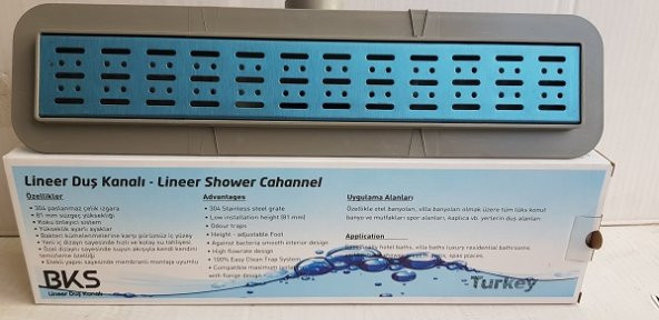 Lineer duş kanalı 40 cm (Taban süzgeci- yer süzgeci) - 2