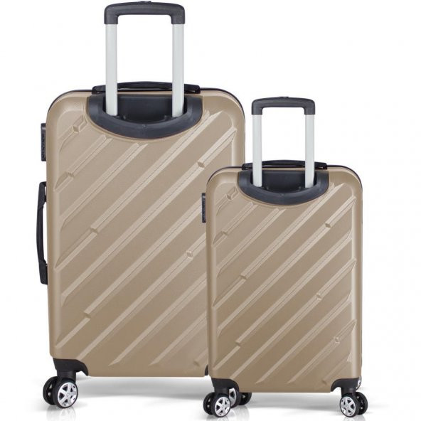 Tiger Hiking Basic Abs Büyük+Kabin Boy 2 li Set Valiz, Seyahat Çantası - 10