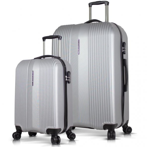 Tiger Hiking Basic Abs Büyük+Kabin Boy 2 li Set Valiz, Seyahat Çantası - 2