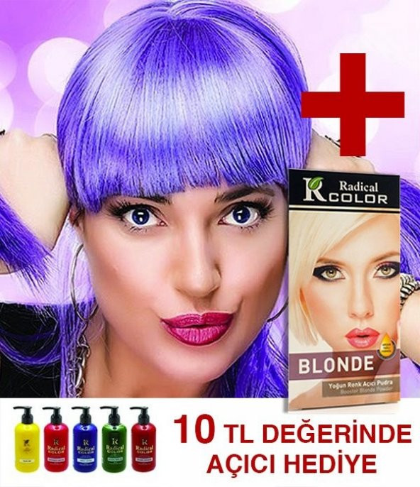 Radical Color Amonyaksız Su Bazlı Renkli Saç Boyası 250ml TÜM RENKLER