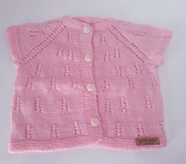 El Örgüsü Bebek Hırkası ( 06-24 ay )