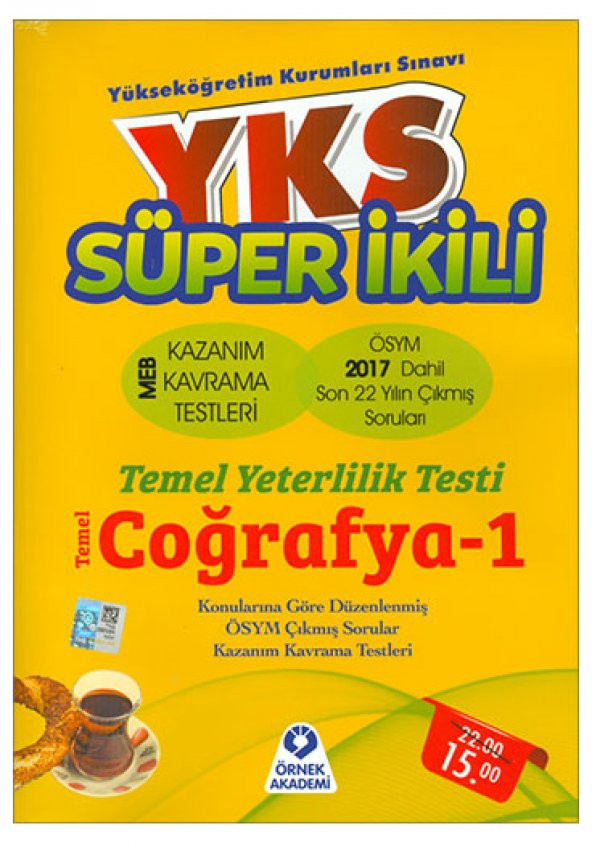 YKS TYT Coğrafya Süper İkili Kazanım Kavrama Testleri Çıkmış Sorular - Örnek Akademi