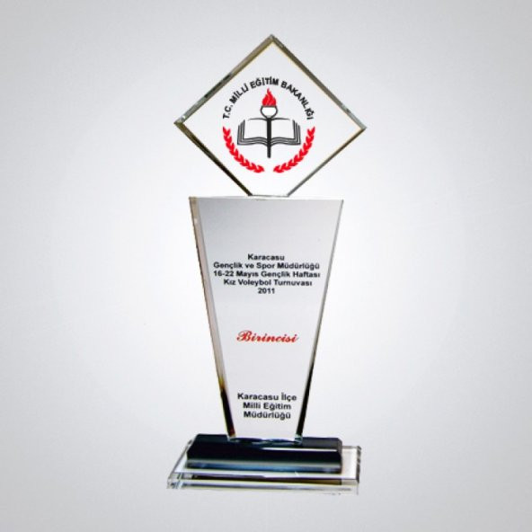 Özel Yazdırılabilir Kristal Plaket ( Boş ) Cam Plaket - 232 - 1