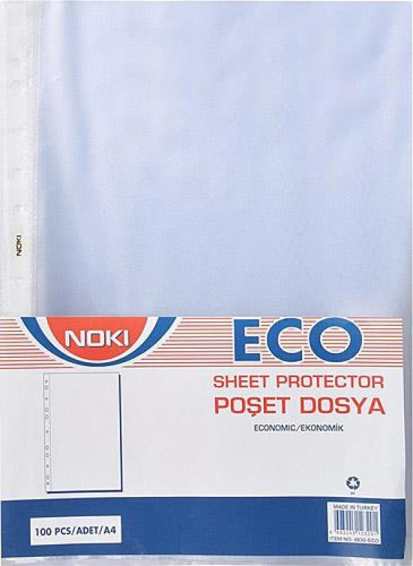 NOKI POSET DOSYA A4 100 LU PAKET (4830-ECO) - 2