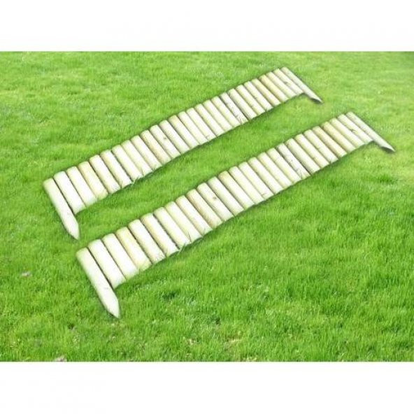 Sebze Bahçesi Çiti Kazıklı 20x150 cm 2'li