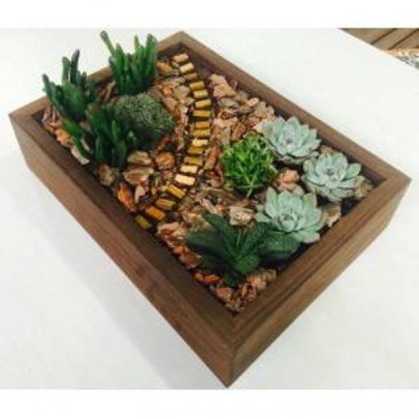 Dekoratif Ahşap Saksı