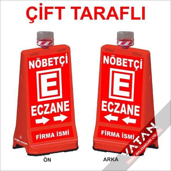 Eczane Tabelası Ledli Güneş Enerjili Şarjlı Duba - Nöbetçi eczane - 2