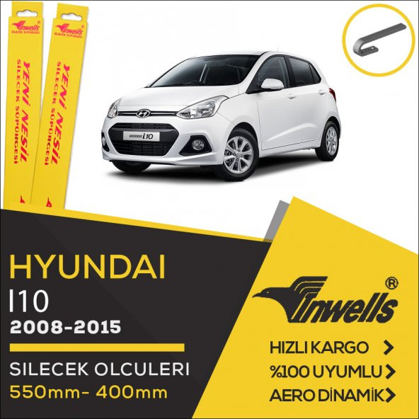 Hyundai i10 Muz Silecek Takımı (2008-2015) İnwells