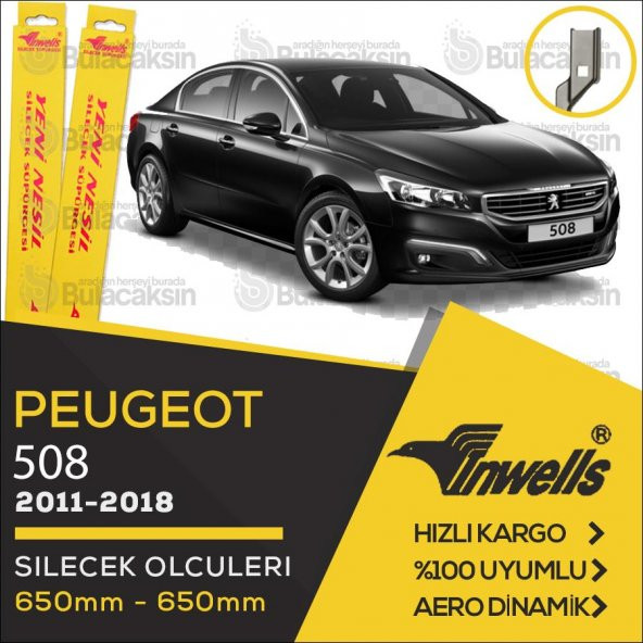 Peugeot 508 Muz Silecek Takımı (2011-2017) İnwells