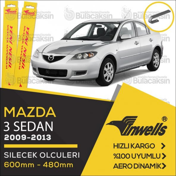 Mazda 3 Sedan Muz Silecek Takımı (2009-2013) İnwells