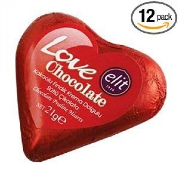 ELİT  LOVE CHOCOLATE Sevgiliye Hediye Kalpli Çikolata