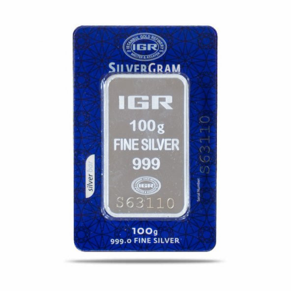 100 gr Gram Külçe Gümüş