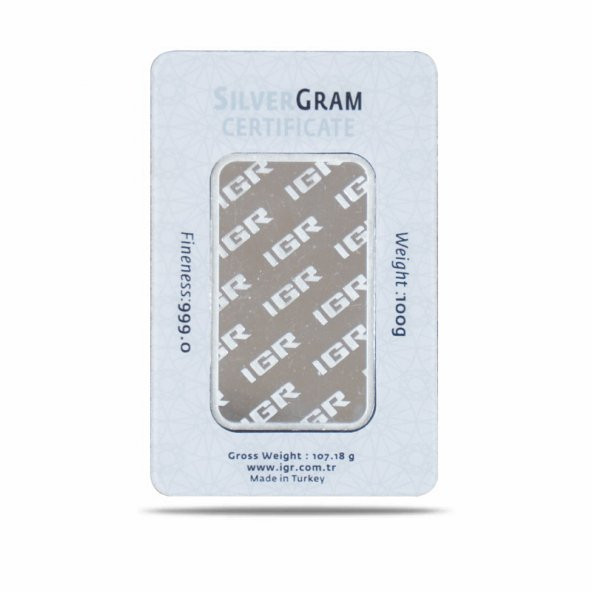 100 gr Gram Külçe Gümüş - 2