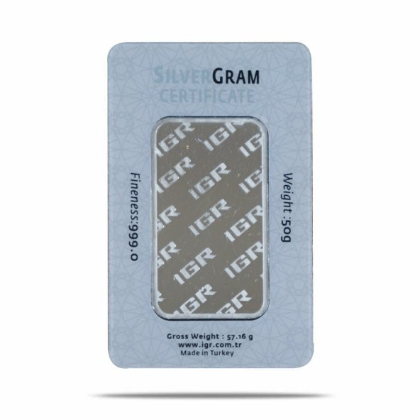 50 gr Gram Külçe Gümüş - 3