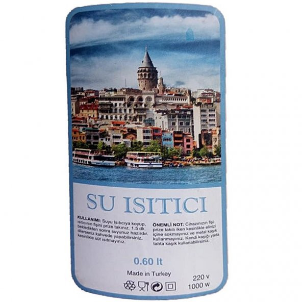 Plastik Mini Kettle Su Isıtıcı 0,60 Lt - 8