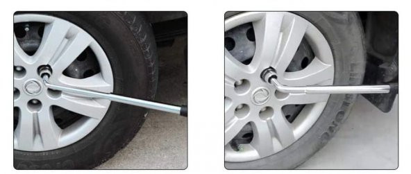 Teleskopik Bijon Anahtarı Bsr Marka 17- 19 Mm Lokmalı - 4
