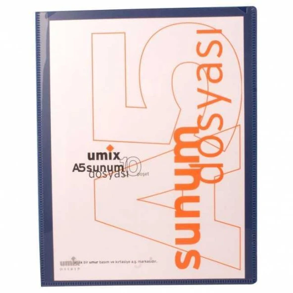 UMIX SUNUM DOSYASI CEPLI A5 10 LU LAC.(U1191P) - 2