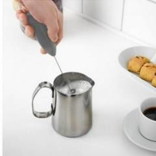 Pilli Mini El Mikser Kahve Cappuccino Karıştırıcı Köpürtücü
