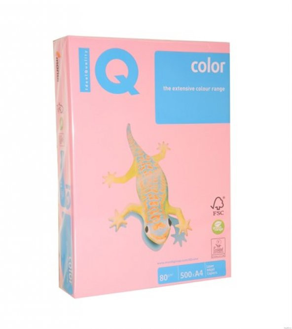 Mondi IQ A4 Renkli Kağıt 500'lü Pembe Açık