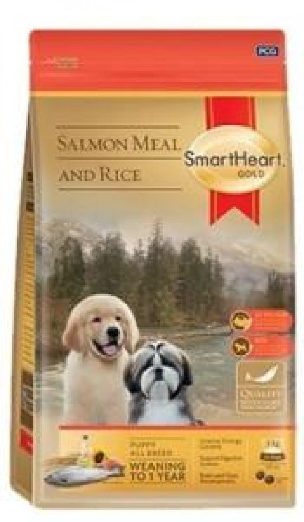 Smart Heart  Somonlu Pirinçli Yavru Köpek Maması 15 Kg