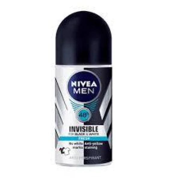 Nıvea Deo Roll-On Men Invısıble  Black& White Fresh 50ml